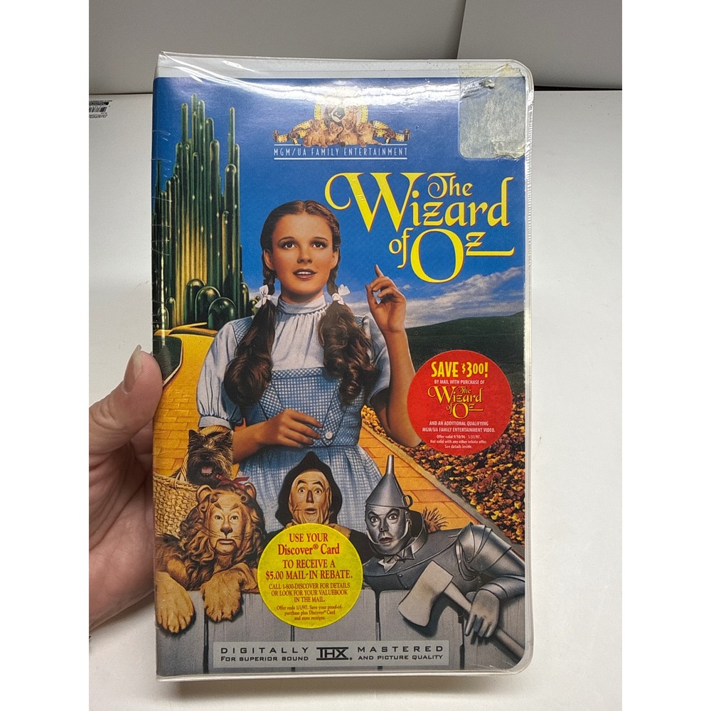 The Wizard of Oz VHS1996 MGM/UA THX DigitallyMastered Sealed M505204 JudyGarland